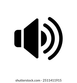 Speaker icon. Sound or specier illustration vectors and notifications for notifications and smartphones. on a blank background and can be edited again.