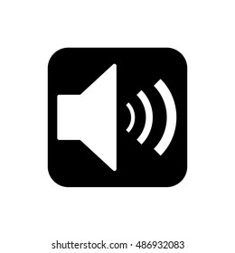 The speaker icon. Sound symbol.