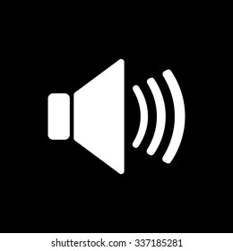 The speaker icon. Sound symbol. Flat Vector illustration