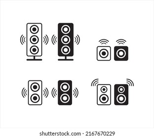 Speaker Icon, sound symbol, vector illustration