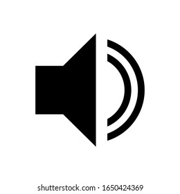 speaker icon. sound symbol for website and mobile app design isolated on white background. vector illustration