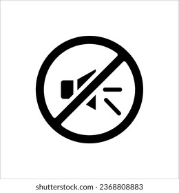 Icono del altavoz. Icono de sonido, Ilustración vectorial aislada en fondo blanco