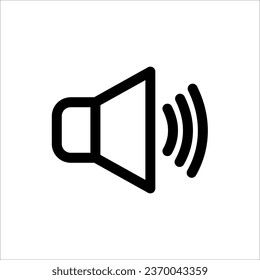 Speaker Icon. Sound Icon, Vector Illustration isolated on white background