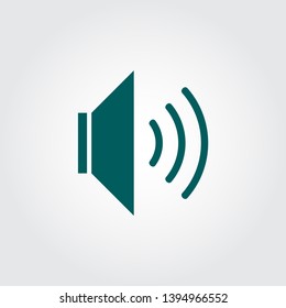 Speaker Icon Sound Icon Volume Icon Flat Vector Illustration