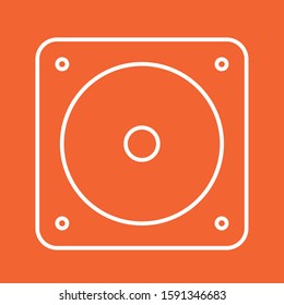 Speaker icon, stock vector illustration, EPS10.