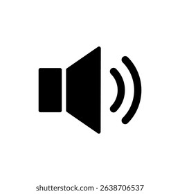Speaker icon symbol for apps and websites. volume sign and symbol. loudspeaker icon. sound symbol