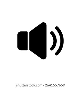 Speaker icon symbol for apps and websites. volume sign and symbol. loudspeaker icon. sound symbol
