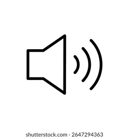 Speaker icon symbol for apps and websites. volume sign and symbol. loudspeaker icon. sound symbol