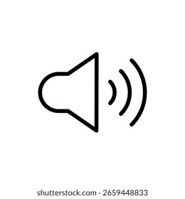 Speaker icon symbol for apps and websites. volume sign and symbol. loudspeaker icon. sound symbol