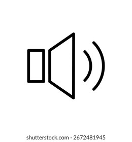 Símbolo do ícone do alto-falante para aplicativos e sites. sinal e símbolo do volume. ícone do alto-falante. símbolo do som