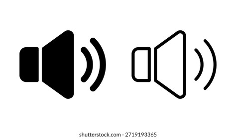 Icono de altavoz para App y Sitios web. símbolo de volumen y símbolo. icono de altavoz. símbolo de sonido