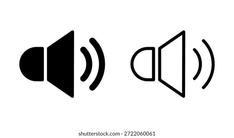 Icono de altavoz para App y Sitios web. símbolo de volumen y símbolo. icono de altavoz. símbolo de sonido