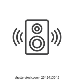 Speaker Icon Symbol mark in filled style