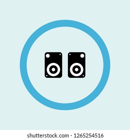 speaker icon symbol. Premium quality isolated speaker vector icon in trendy style. speaker element.