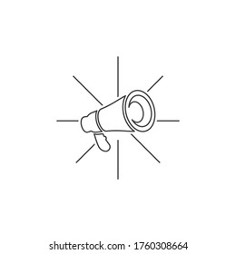 Speaker icon and symbol vector design