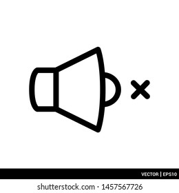 Speaker icon symbol vector illustration. EPS 10