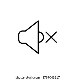 Speaker icon symbol vector on white background. editable