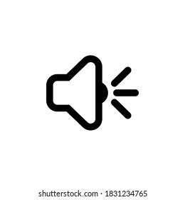 Speaker icon symbol vector on white background