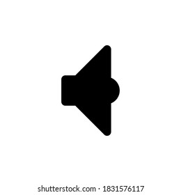Símbolo de icono del altavoz vector sobre fondo blanco