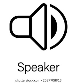 Speaker icon, symbol, vector. Web Speaker symbol. Call speaker icon, vector illustration. 