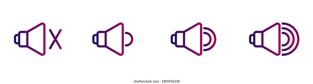 Speaker icon. symbol for website Computer and mobile. vector illustration.