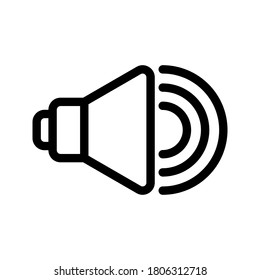 Icono del altavoz. símbolo para el sitio web Equipo y móvil. ilustración vectorial.