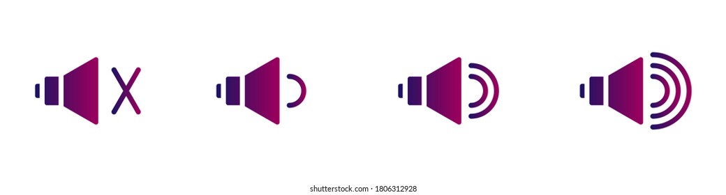 Speaker icon. symbol for website Computer and mobile. vector illustration.
