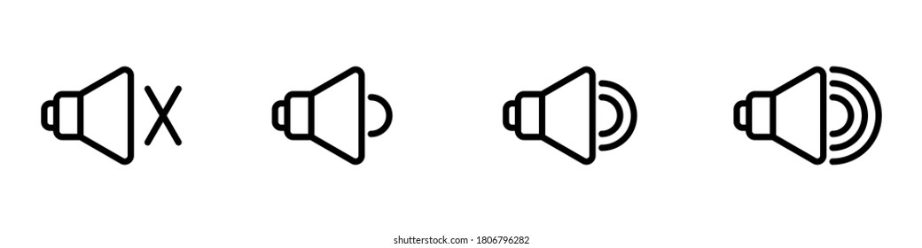 Speaker icon. symbol for website Computer and mobile. vector illustration.