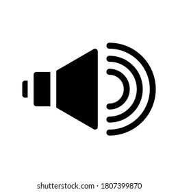Icono del altavoz. símbolo para el sitio web Equipo y móvil. ilustración vectorial.