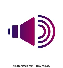 Speaker icon. symbol for website Computer and mobile. vector illustration.