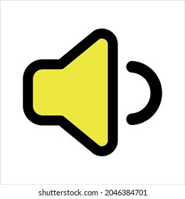 Símbolo de icono del altavoz para tu aplicación, sitio web, diseño de plantilla. Elemento de diseño creativo.