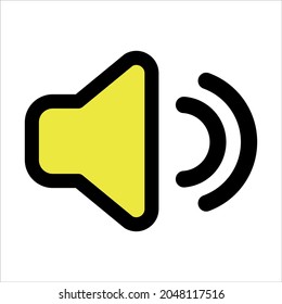 Speaker icon symbol for your app, website, template design. Creative design element.