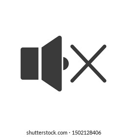 Speaker icon template color editable. Speaker symbol vector sign isolated on white background