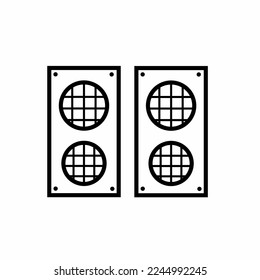 Speaker icon template. Stock vector illustration.