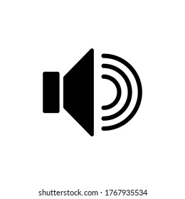 Lautsprechersymbol im trendigen Flachdesign