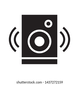 Speaker icon in trendy flat style design. Vector graphic illustration. Suitable for website design, logo, app, and ui. EPS 10.