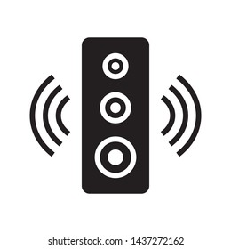 Speaker icon in trendy flat style design. Vector graphic illustration. Suitable for website design, logo, app, and ui. EPS 10.