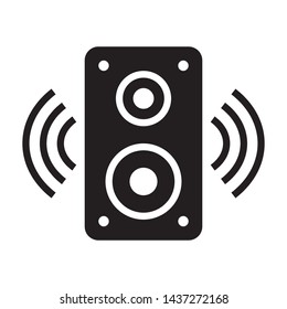 Speaker icon in trendy flat style design. Vector graphic illustration. Suitable for website design, logo, app, and ui. EPS 10.