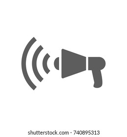 Speaker icon in trendy flat style isolated on white background. Symbol for your web site design, logo, app, UI. Vector illustration, EPS