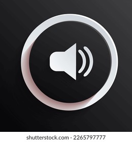 speaker icon vector, audio icon vector