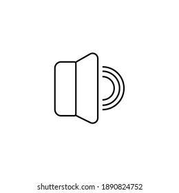 Speaker icon vector. Audio speaker symbol vector design