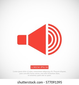 speaker icon, vector best flat icon, EPS