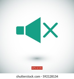 speaker icon, vector best flat icon, EPS