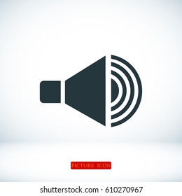 speaker icon, vector best flat icon, EPS