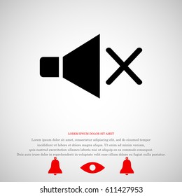 speaker icon, vector best flat icon, EPS