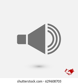 speaker icon, vector best flat icon, EPS