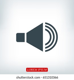 speaker icon, vector best flat icon, EPS