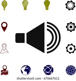speaker icon, vector best flat icon, EPS