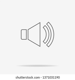 Speaker icon. Vector concept illustration for design.