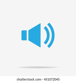 Speaker icon. Vector concept illustration for design.